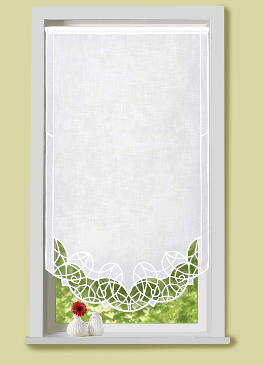 Fenster Und Turbehang Mit Stangendurchzug Gardinen Bader