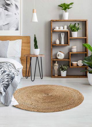 Handgeflochtene Teppiche aus 100% Jute