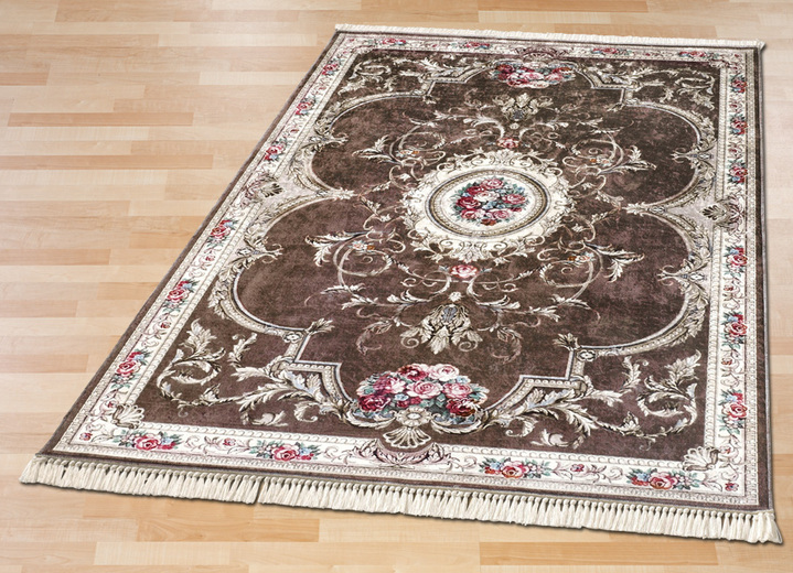 Klassisch - Brücken, Galerie und Teppich im orientalischen Stil, in Größe 113 (Brücke, 80x150 cm) bis 249 (Teppich, 160x230 cm), in Farbe BRAUN Ansicht 1