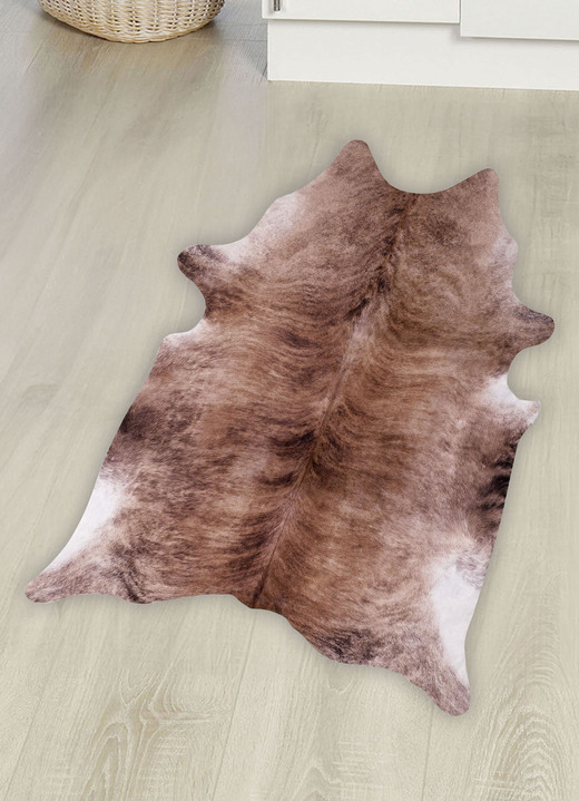 Klassisch - Fellvorleger mit Veloursleder-Rückseite, in Farbe BEIGE Ansicht 2