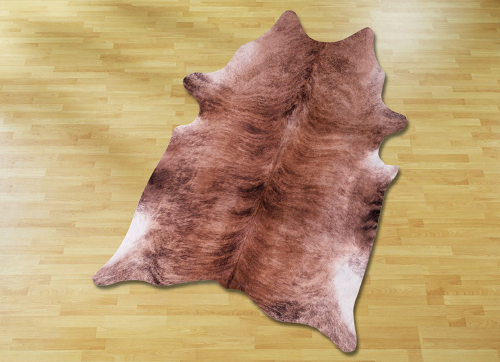 Klassisch - Fellvorleger mit Veloursleder-Rückseite, in Farbe BEIGE Ansicht 1