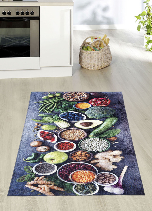 Läufer & Stufenmatten - Küchenläufer und Teppiche mit rutschhemmender Rückseite, in Größe 102 (Küchenläufer, 60x115 cm) bis 165 (Küchenteppich, 120x180 cm), in Farbe BUNT