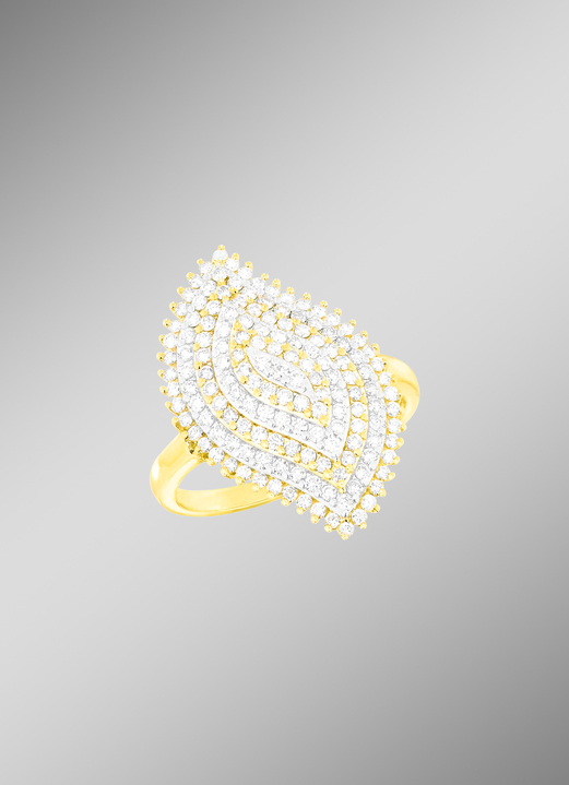 Ringe - Exquisiter Damenring mit Brillanten, in Größe 160 bis 220, in Farbe  Ansicht 1