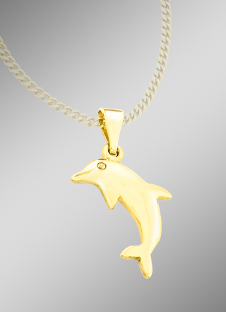 Süße BADER Delfin-Ohrringe - | Damen-Goldschmuck