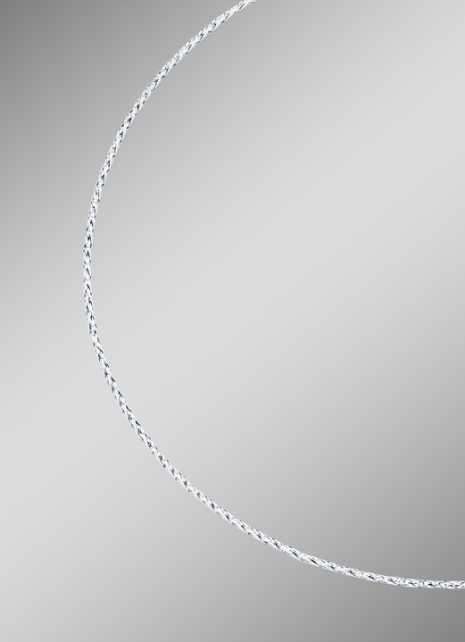 Halsketten - Geflochtener Omegareif mit Karabiner, in Farbe  Ansicht 1