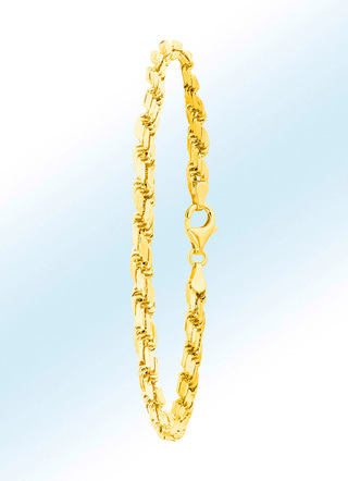 Diamantiertes Kordelketten-Armband