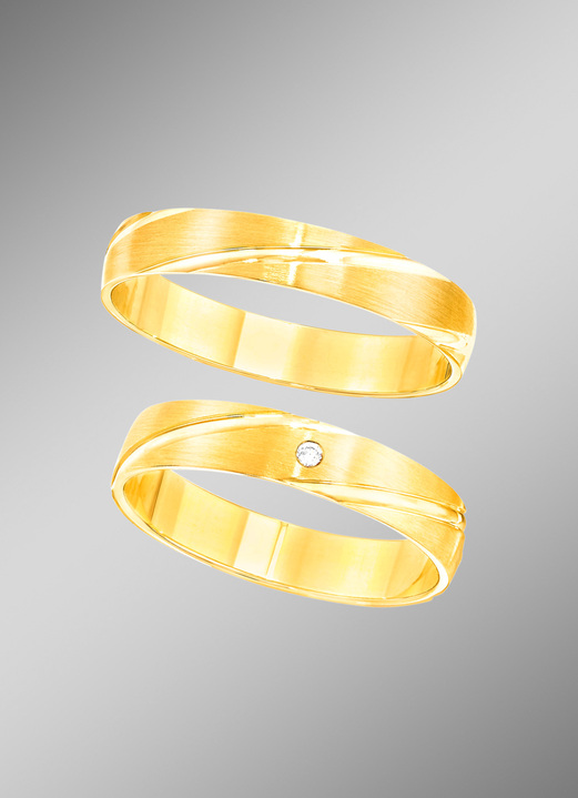 Trauringe - Stilvoll satiniertere Trauringe, in Größe 160 bis 240, in Farbe  Ansicht 2