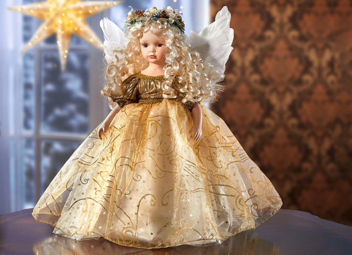 Weihnachtliche Dekorationen - Bezaubernder Engel, in Farbe GOLD