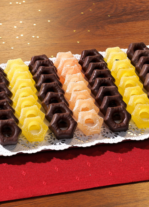 Weihnachten - Ananas- und Orangengelee-Sterne, in Farbe BUNT Ansicht 1