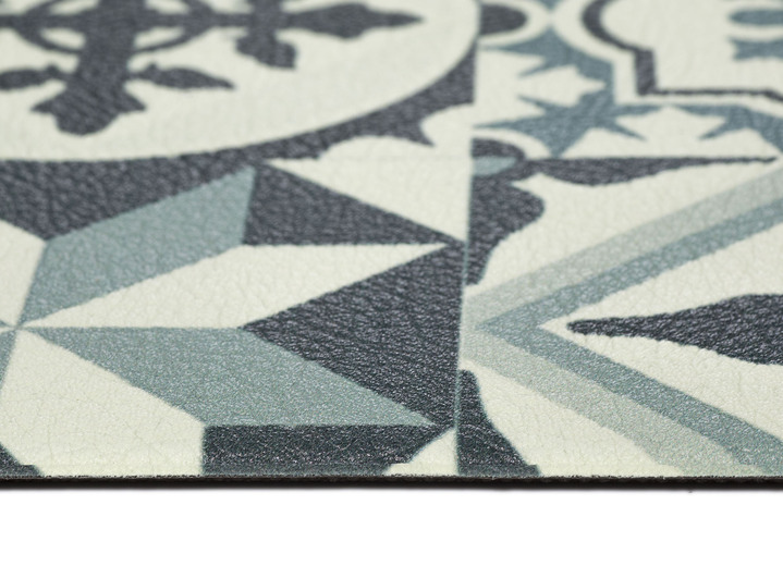 Läufer & Stufenmatten - Strapazierfähiger Küchenläufer und -teppich im Fliesen-Design, in Größe 110 (Küchenläufer, 50 x 150 cm) bis 164 (Küchenteppich, 120 x 170 cm), in Farbe GRAU Ansicht 4