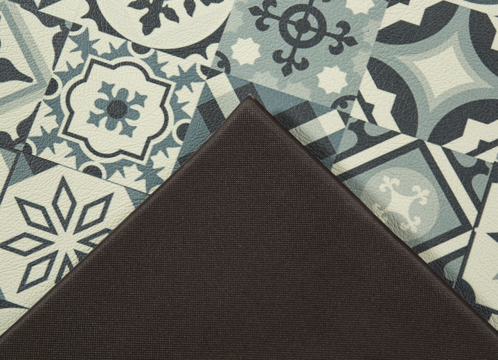 Läufer & Stufenmatten - Strapazierfähiger Küchenläufer und -teppich im Fliesen-Design, in Größe 110 (Küchenläufer, 50 x 150 cm) bis 164 (Küchenteppich, 120 x 170 cm), in Farbe GRAU Ansicht 5