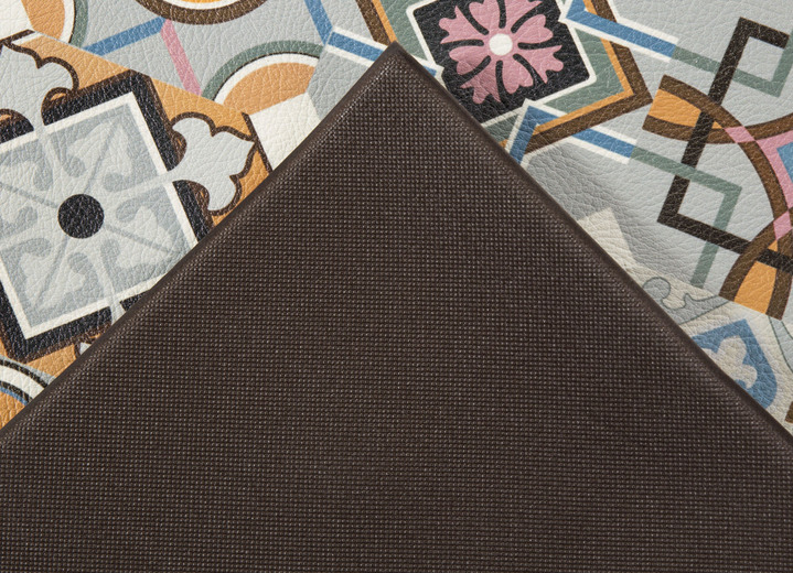 Läufer & Stufenmatten - Strapazierfähiger Küchenläufer und -teppich im Fliesen-Design, in Größe 110 (Küchenläufer, 50 x 150 cm) bis 164 (Küchenteppich, 120 x 170 cm), in Farbe GRAU Ansicht 12