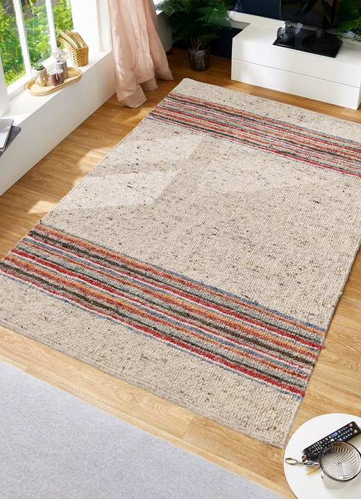 Modern - Handgewebte Brücken, Teppiche und Galerien, in Größe 102 (Brücke, 60x120 cm) bis 282 (Teppich, 200x290 cm), in Farbe BUNT Ansicht 4