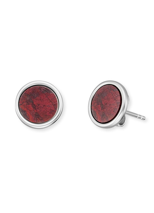 Engelsrufer - Powerful Stone Ohrstecker mit Roter Jaspis Ansicht 2 Engelsrufer - Powerful Stone Ohrstecker mit Roter Jaspis, in Farbe ROT Ansicht 2