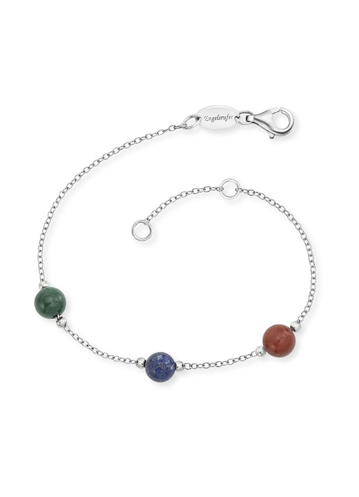 Engelsrufer - Powerful Stone Armband mit Edelsteinen, in Farbe GRÜN / DUNKELBLAU / ROT Ansicht 2