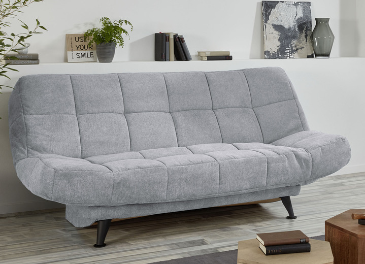 - Schlafsofa mit Armteil- und Rückenverstellung, in Farbe HELLGRAU Ansicht 1