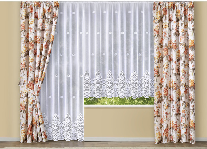 - Fabelhafter Langstore mit Universalschienenband, in Größe 236 (H225xB300 cm) bis 298 (H245xB600 cm), in Farbe WEISS Ansicht 2