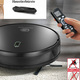 - Saug- und Wischroboter mit integriertem Wasserreinigungssystem und Haustierbürste, in Farbe SCHWARZ – Farbe SCHWARZ – Ansicht 2