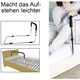 - Macht das Aufstehen leichter: Bett-Aufstehhilfe, in Farbe SILBER-SCHWARZ – Farbe SILBER-SCHWARZ – Ansicht 1