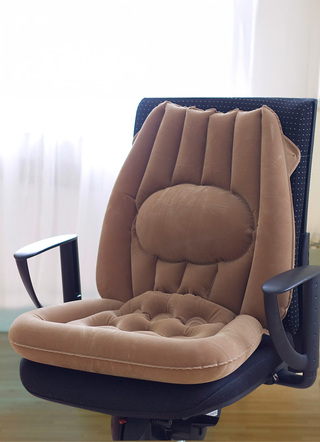 Sitzhilfen - Aufblasbares Sitzkissen, in Farbe ANTHRAZIT – Farbe BRAUN – Ansicht 