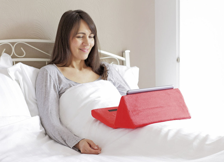 Lesehilfen - Lesekissen für entspanntes Lesen, in Farbe ROT Ansicht 2