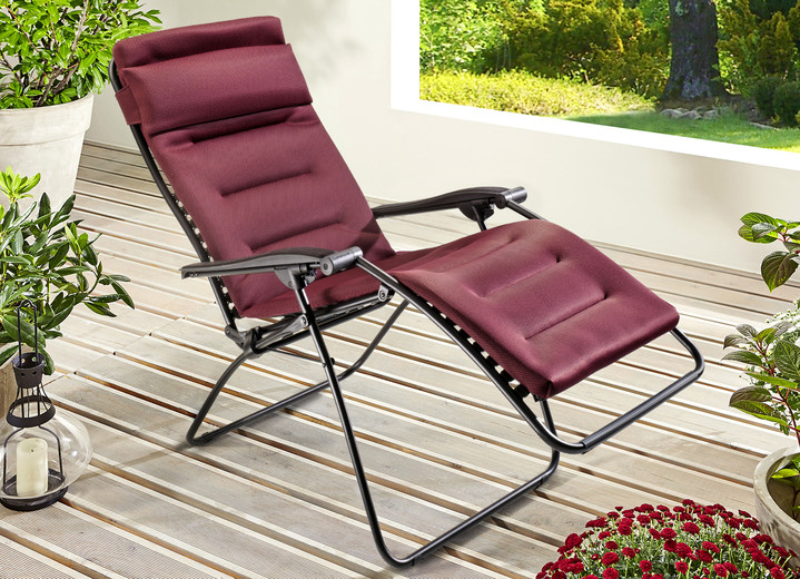 Gartenmöbel - Lafuma Air Comfort Relax-Liege, in Farbe BORDEAUX, in Ausführung Relax-Liege Ansicht 1