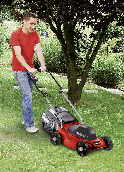 Gartenpflege - Einhell Elektro-Rasenmäher, in Farbe ROT Ansicht 1