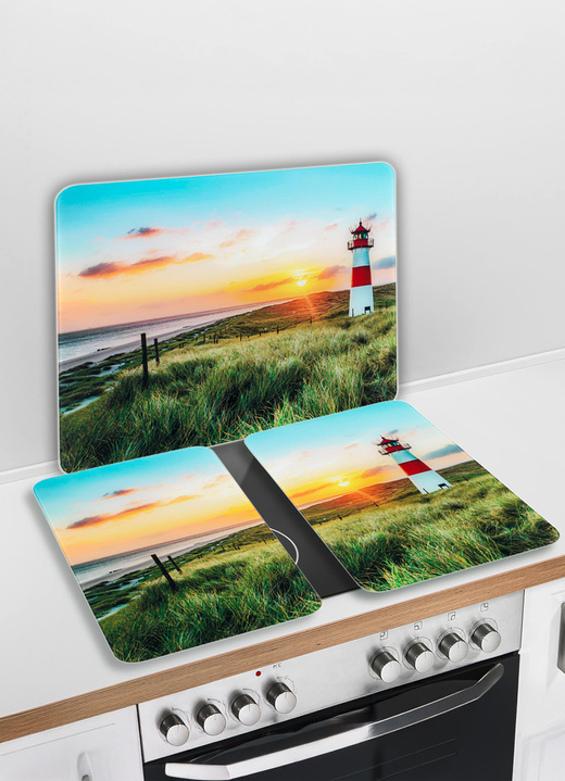 Haushaltshelfer - Wandblende aus Glas von Wenko Ansicht 2 Haushaltshelfer - Wandblende aus Glas von Wenko, in Farbe LEUCHTTURM, in Ausführung Wandblende Ansicht 2