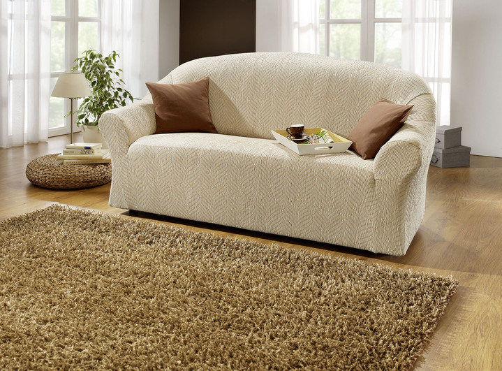 Wohnaccessoires - Stretchbezüge Ansicht 3 Wohnaccessoires - Stretchbezüge, in Größe 101 (Sesselbezug) bis 114 (Sitzflächen-Bezug), in Farbe BEIGE Ansicht 3