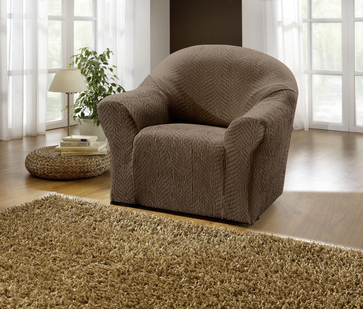 Wohnaccessoires - Stretchbezüge Ansicht 9 Wohnaccessoires - Stretchbezüge, in Größe 101 (Sesselbezug) bis 114 (Sitzflächen-Bezug), in Farbe BEIGE Ansicht 9