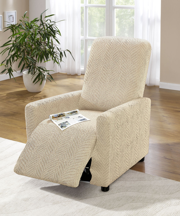 Wohnaccessoires - Stretchbezüge Ansicht 4 Wohnaccessoires - Stretchbezüge, in Größe 101 (Sesselbezug) bis 114 (Sitzflächen-Bezug), in Farbe BEIGE Ansicht 4
