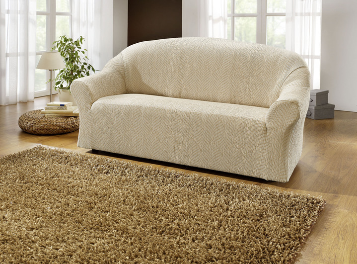Wohnaccessoires - Stretchbezüge Ansicht 6 Wohnaccessoires - Stretchbezüge, in Größe 101 (Sesselbezug) bis 114 (Sitzflächen-Bezug), in Farbe BEIGE Ansicht 6