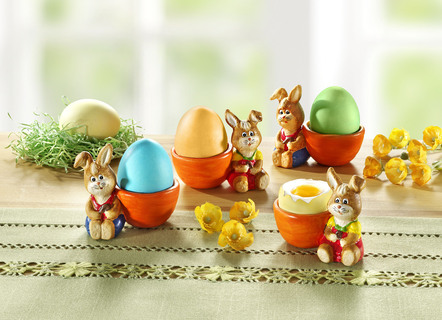 Eierbecher aus Porzellan, 4er-Set