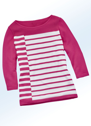 Pullover in 2 Farben in hochwertiger Qualität mit Seide