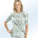 Kurzarm - Shirt mit Alloverdruck – Farbe MINT-MULTICOLOR Kurzarm - Shirt mit Alloverdruck, in Größe 038 bis 054, in Farbe GELB-MULTICOLOR