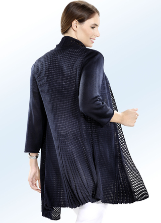 Strickjacke in Swingerform