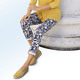 Hosen - Hose mit aparter Floral-Dessinierung – Farbe MARINE-ECRU – Ansicht 1 Hosen - Hose mit aparter Floral-Dessinierung, in Größe 017 bis 054, in Farbe MARINE-ECRU – Farbe MARINE-ECRU – Ansicht 1