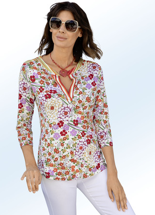 Shirt mit tollem Farb- und Muster-Mix allover