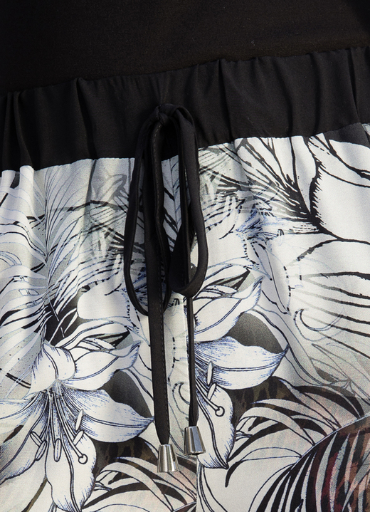 Hosen - Hose mit farbbrillantem Inkjet-Druck, in Größe 018 bis 052, in Farbe SCHWARZ-BUNT Ansicht 2