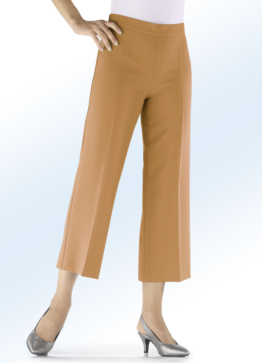 Hosen - Hose in modisch verkürzter Länge, in Größe 018 bis 052, in Farbe CURRY Ansicht 1