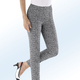 Hosen - Hose mit ausdrucksstarker Dessinierung, in Größe 018 bis 050, in Farbe MARINE-WEISS – Farbe SCHWARZ-WEISS – Ansicht 1