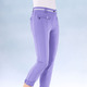 Hosen mit Knopf- und Reißverschluss - 7/8-lange Hose mit kontrastfarbenem Zierband – Farbe LAVENDEL – Ansicht 1 Hosen mit Knopf- und Reißverschluss - 7/8-lange Hose mit kontrastfarbenem Zierband, in Größe 017 bis 052, in Farbe WEISS – Farbe LAVENDEL – Ansicht 1