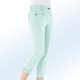 Hosen mit Knopf- und Reißverschluss - 7/8-lange Hose mit kontrastfarbenem Zierband – Farbe MINT – Ansicht 1 Hosen mit Knopf- und Reißverschluss - 7/8-lange Hose mit kontrastfarbenem Zierband, in Größe 017 bis 052, in Farbe MARINE – Farbe MINT – Ansicht 1