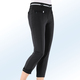 Hosen mit Knopf- und Reißverschluss - 7/8-lange Hose mit kontrastfarbenem Zierband – Farbe SCHWARZ Hosen mit Knopf- und Reißverschluss - 7/8-lange Hose mit kontrastfarbenem Zierband, in Größe 017 bis 052, in Farbe WEISS