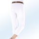 Hosen mit Knopf- und Reißverschluss - Basic-Jeans in 7/8-Länge – Farbe WEISS Hosen mit Knopf- und Reißverschluss - Basic-Jeans in 7/8-Länge, in Größe 017 bis 052, in Farbe WEISS