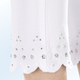 Hosen - 7/8-Hose mit trendig gestylten Beinabschlüssen – Farbe WEISS – Ansicht 2 Hosen - 7/8-Hose mit trendig gestylten Beinabschlüssen, in Größe 017 bis 050, in Farbe SCHWARZ – Farbe WEISS – Ansicht 2