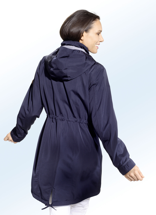 Lang - Funktions-Kurzmantel mit abnehmbarer Kapuze, in Größe 036 bis 054, in Farbe NAVY Ansicht 3