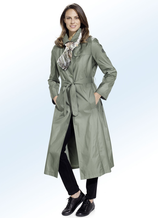 - Trenchcoat in 3 Farben, in Größe 018 bis 052, in Farbe AVOCADO