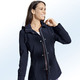 Kurz - Funktionsjacke mit PU Beschichtung – Farbe NAVY – Ansicht 2 Kurz - Funktionsjacke mit PU Beschichtung, in Größe 038 bis 054, in Farbe NAVY – Farbe NAVY – Ansicht 2