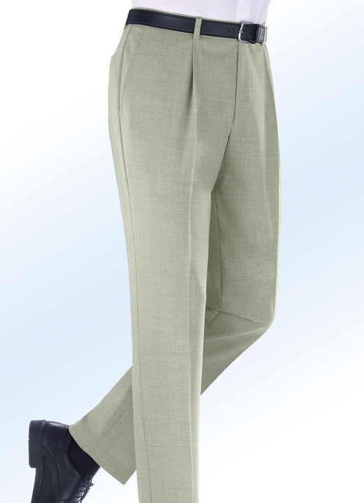 Hosen - Legere Dehnbundhose in 4 Farben, in Größe 025 bis 059, in Farbe HELLGRAU Ansicht 2